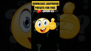 Lightroom Presets FREE Download | lightroom presets | lightroom mobile free presets #shorts screenshot 5