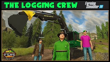 First Time Road Building - Logging Crew 67 - Farming Simulator 2022 - FDR Logging