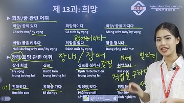 [TOPIK3] Từ vựng tiếng Hàn trung cấp 3 - Bài 13