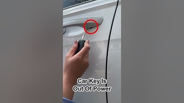 What should I do if my car key has no power and cannot open the door? #driving #car #tips #skills