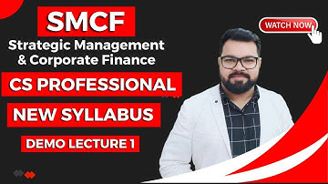 SMCF SOURCES OF CORPORATE FINANCE | CS PROFESSIONAL | JUNE 24 | NEW SYLLABUS | DEMO LECTURE 1