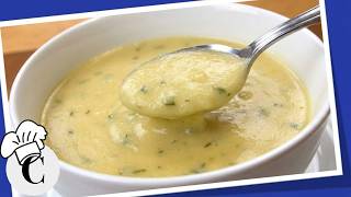 Easy Creamy Garlic Potato Soup (Healthy & Budget-Friendly)