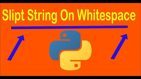 How to Split string on whitespace in Python