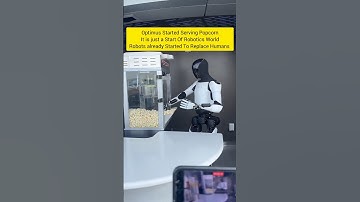 Optimus Robots Serving Popcorn #optimusprime #tesla #elonmusk #trending #viral #shorts#comedy#funny