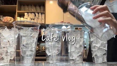 (Eng)☃️🧊Welcome to the ice world🧊☃️ / cafe vlog