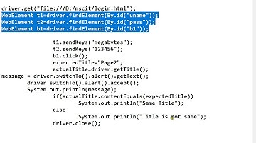 MegaBytes- MSCIT- Software Testing-Selenium WebDriver- MessageBox