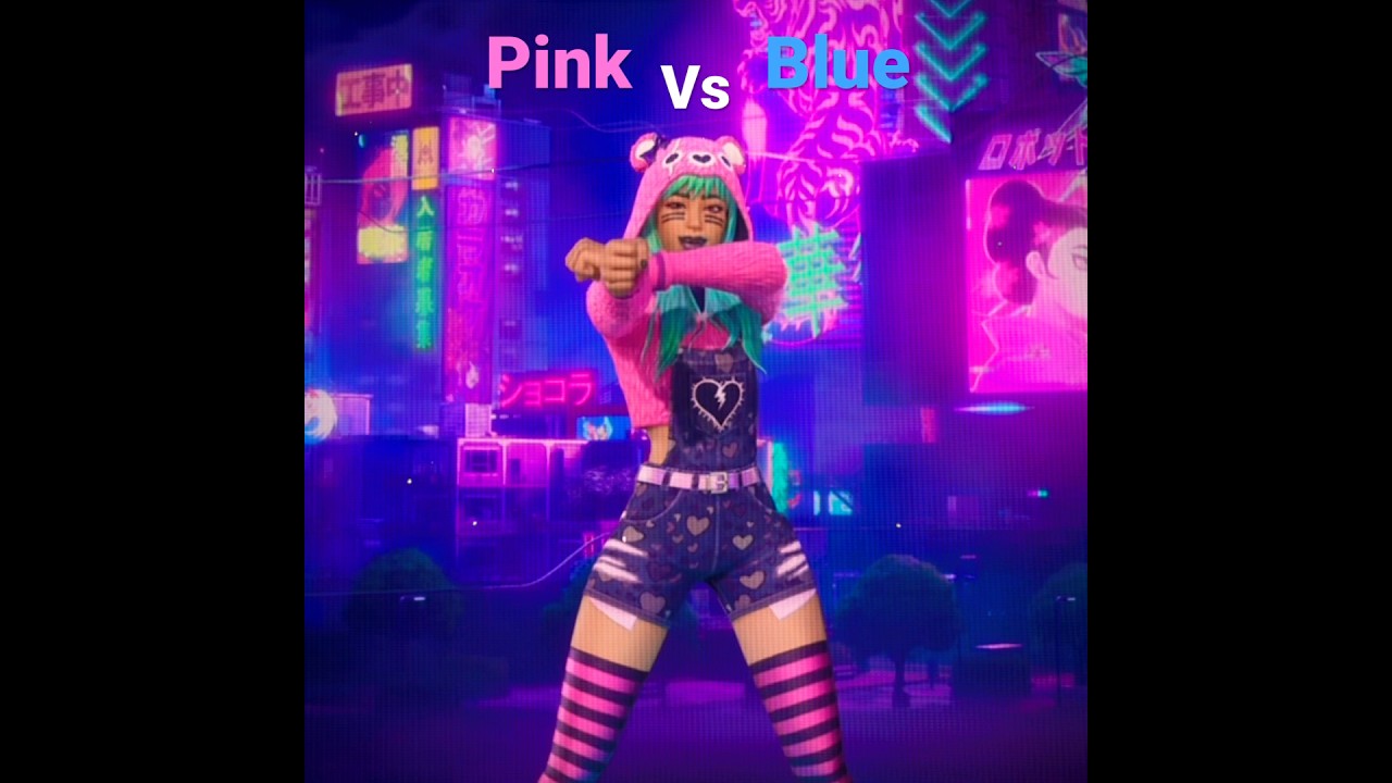 Pink vs Blue Which is better? SYD from fortnite. 