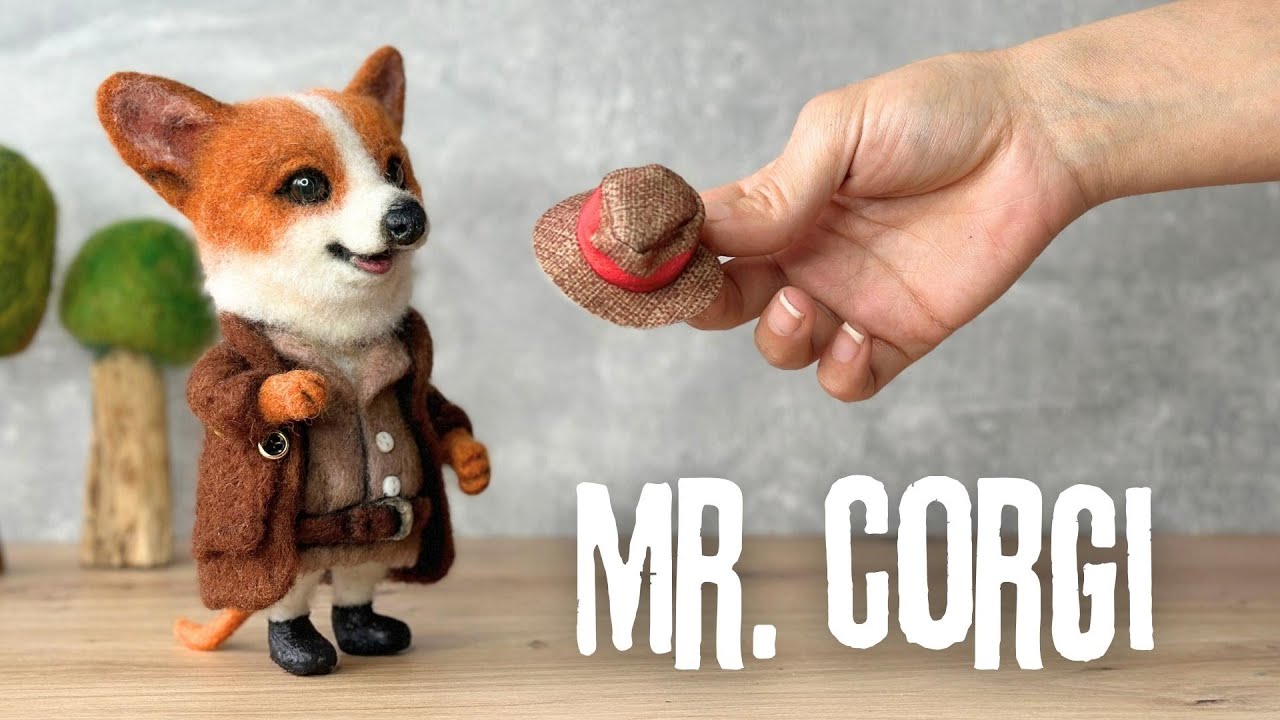 Meet Mr. Corgi: Adorable Felted Puppet - DIY Craft Tutorial