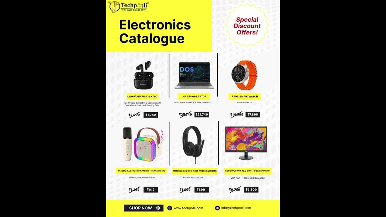📢 Techpotli Electronics Catalogue is here!
