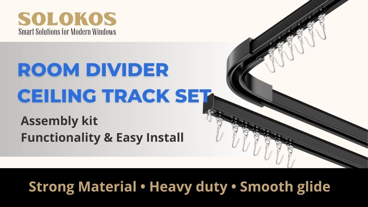 DIY Ceiling Curtain Track Kit with Corner for Homes, Hospitals, Schools, and Apartment Decoration