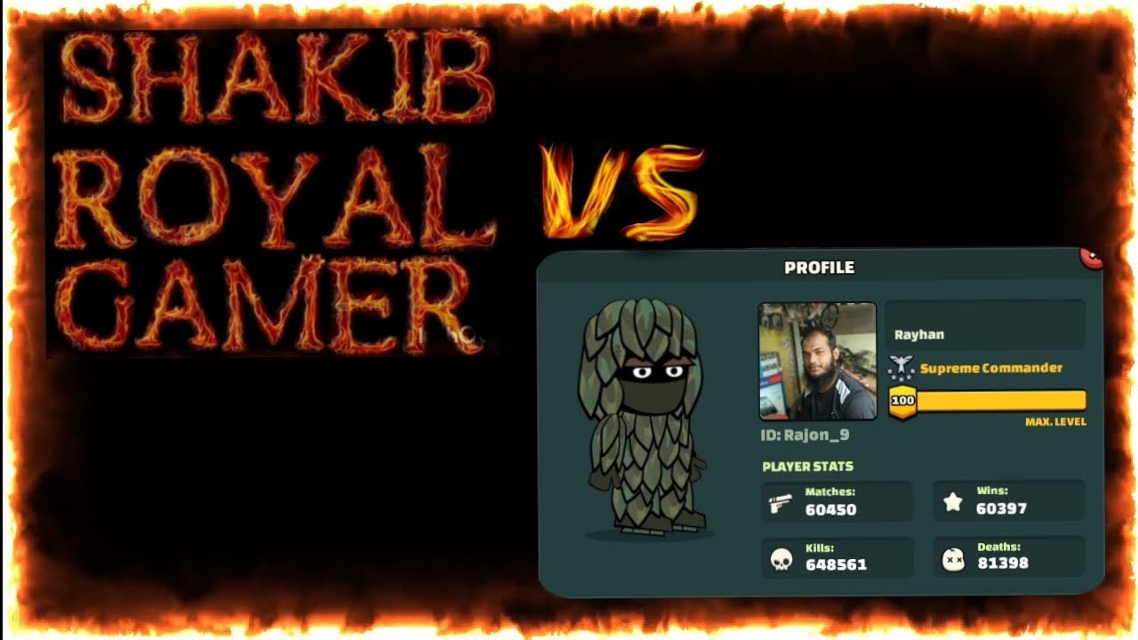 Mini Militia 1v1 gameplay with Rajon_9 the highest ranked player YouTube