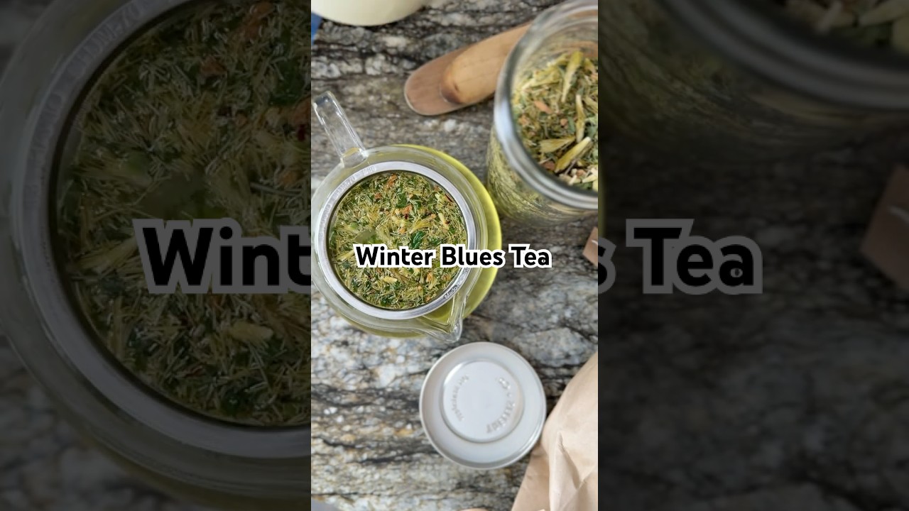 Use your preserved garden and foraging goodies for a winter tea!