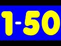 Count Numbers from 1 through 50 in English | Count 1 - 50 Video