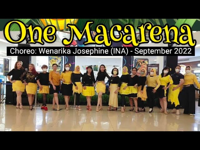 ONE MACARENA Line Dance | Demo by Chika & Friends Class