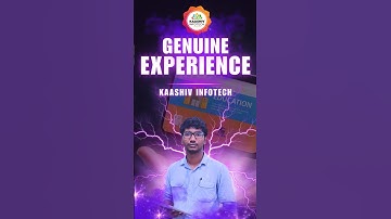 Kaashiv Infotech Genuine Experience | Real Student Feedback #kaashivinfotechreviews #kaashivinfotech