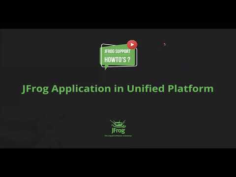 How to configure JFrog Applications in JFrog unified platform?