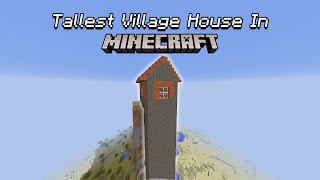 Seed Review: (Tallest Village House In Minecraft?!)