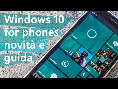 Tour delle funzioni di Windows 10 Technical Preview per telefoni