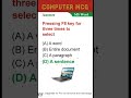 ms word mcq #viral #shorts #computer #msword @tkcomputerclass