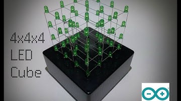 4x4x4 LED Cube Light Show | Tutorial [HD]