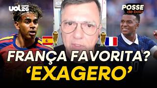 MAURO CEZAR: ENXERGAR FRANÇA COMO CLASSIFICADA É EXAGERO; ESPANHA É COMPETITIVA NO SEU MODO DE JOGO