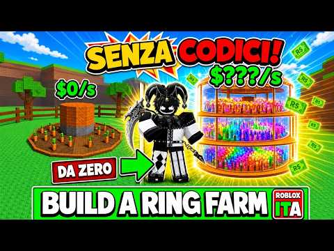I STARTED FROM ZERO on Build A Ring Farm... WITHOUT CODES! 🌽 | Roblox ITA