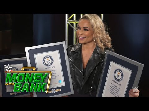 Natalya presented with SIX Guinness World Records: WWE Money in the Bank exclusive, July 1, 2023
