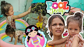 মায়ের সাথে আজ রুহির Pool Party 😍🎉😱 | কল চালিয়ে দিলেই রুহির আনন্দ😱😱😱