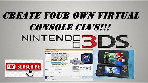 How to create CIA Virtual Console Games on the Nintendo 3DS!