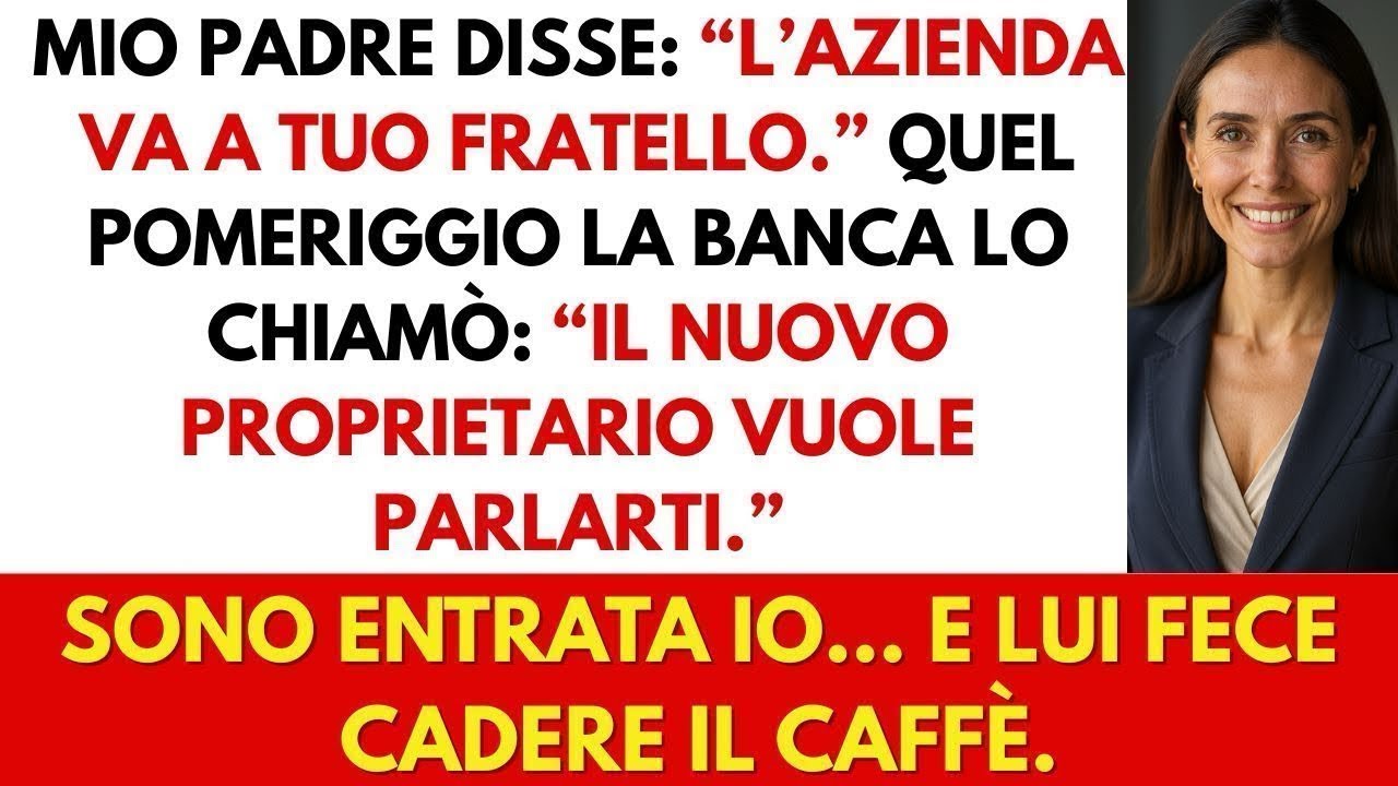 Mio padre lasciò tutto a mio fratello… finché la banca non lo chiamò per parlare con me