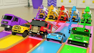 Wheels on The Bus Song - Multi-colored concrete mixers, Studying colors Nursery Rhymes & Kids Songs by SquareWheels TV 9,734 views 2 weeks ago 3 minutes, 16 seconds