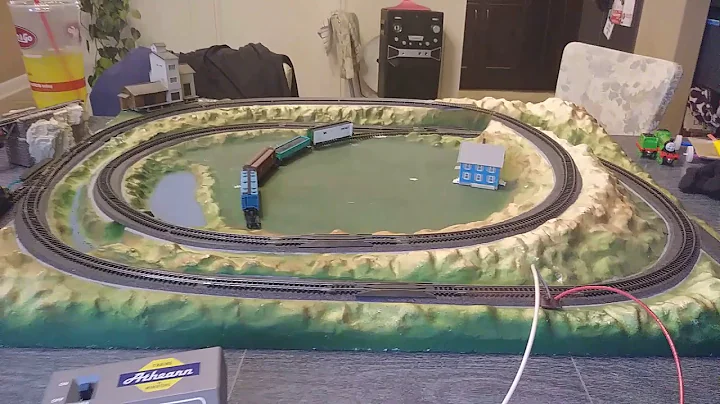 A $10 N scale layout for my son.