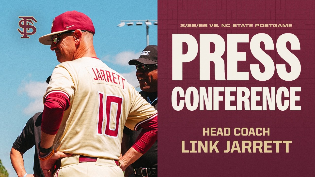 Image related to FSU Baseball | HC Link Jarrett Postgame Press Conference (3/22/26 vs. NC State)