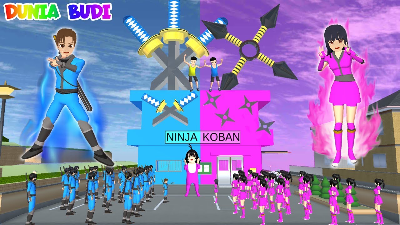 Yuta Ninja Superhero Biru 💙 VS Mio Ninja Superhero Pink 💖 | Ubah Kantor Polisi Jadi Markas Ninja