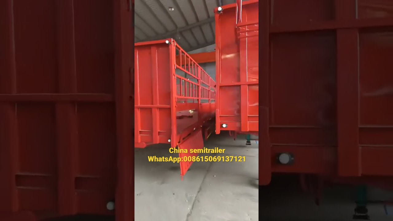 Made In China 3 Axle Stake Cargo Semitrailer For Sale Price