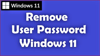 How to Remove Password from Windows 11 | Remove User Account Password in Windows 11 Resimi