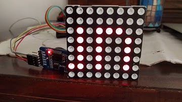 Date, time and temperature on 8x8 Matrix