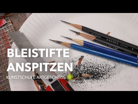 Video: Wie Man Einen Bleistift Spitzt