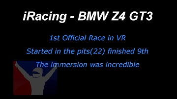 iRacing - 1st Official GT3 Race with Oculus Rift DK2!!!