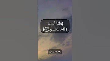 سورة الصافات الآية ١٠٢ الى ١٠٥ بصوت الشيخ محمد صديق المنشاوي