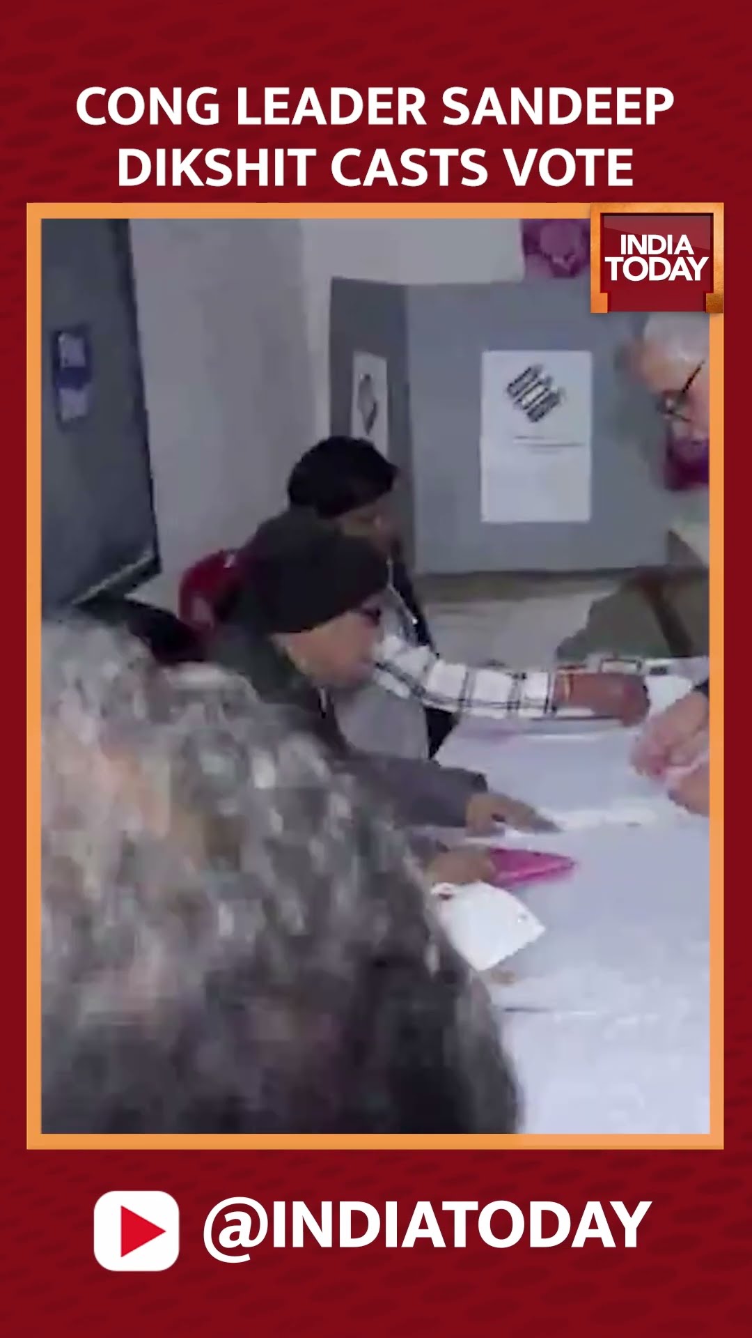 Congress Leader Sandeep Dikshit Casts Vote At His Constituency | Delhi Elections 2025 | #shorts