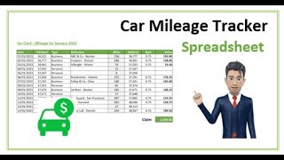 How to track business car mileage using a simple spreadsheet - FREE Template