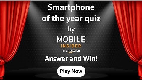 Amazon Smartphone Of The Year Quiz Answers Today | 9 December 2021 | Daily QuizTime