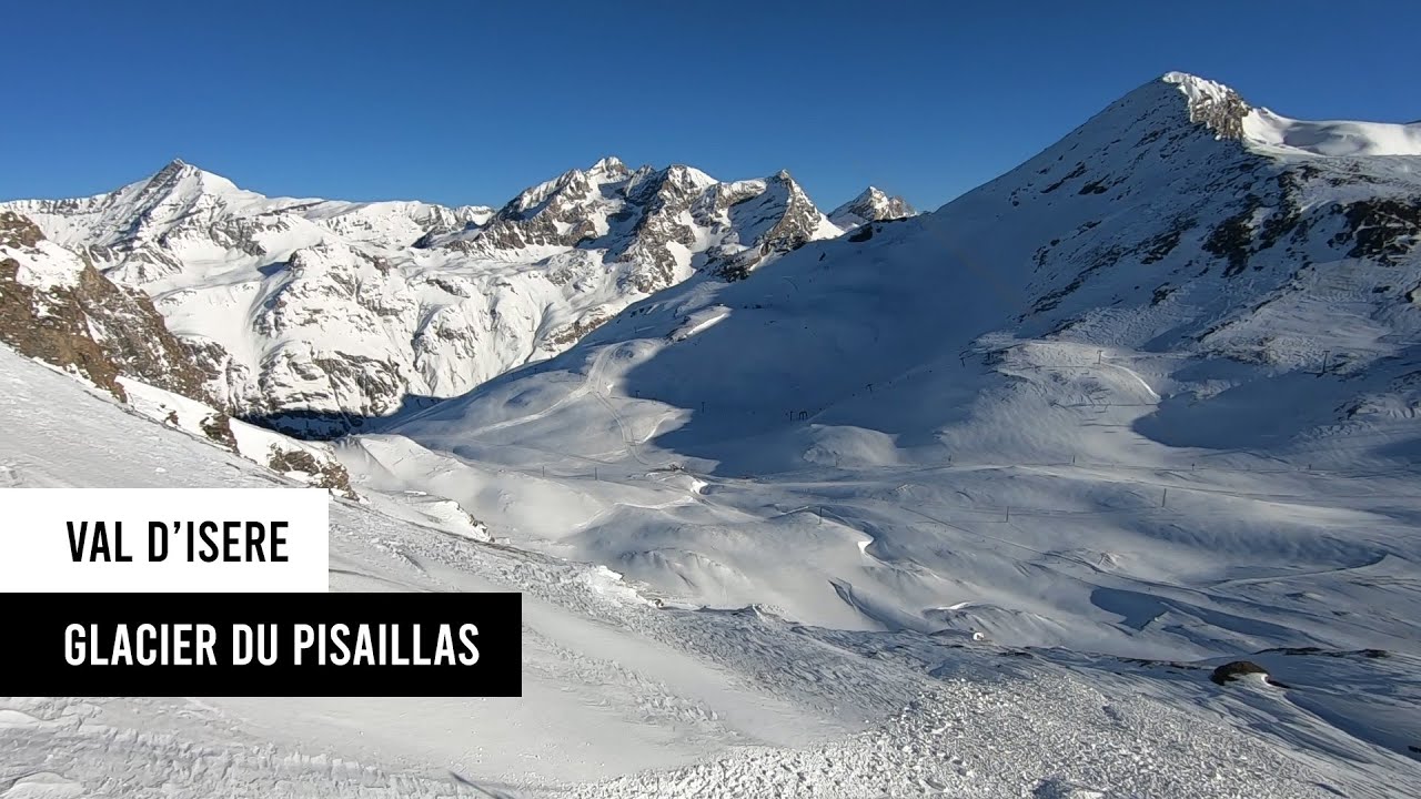 Val d'Isere Tignes ski resort guide #37: Glacier du Pisaillas, aiguille pers, pissaillas, moraine.