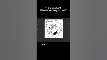 What brush do you use? Me: #shorts #memes #procreate #procreatebrushes #digitalart