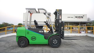 NEXT STEP TO GREEN FUTURE — OM Brand XE30Li 3.0 Ton LithiumION Forklift