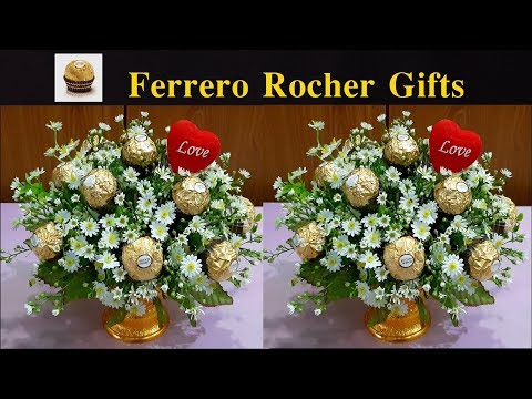 พานไหว้ครูช็อคโกแลตเฟอเรโร่  How to make Ferrero Rocher And Flower so cute.