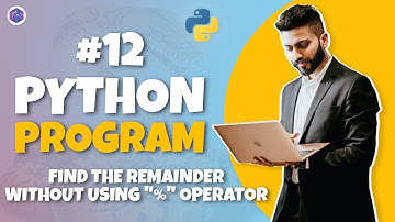 #12 Python🐍 Program for Interview Preparation | Find the remainder without using "%" operator