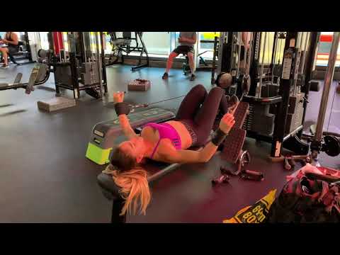 Lying cuffed lateral raises
