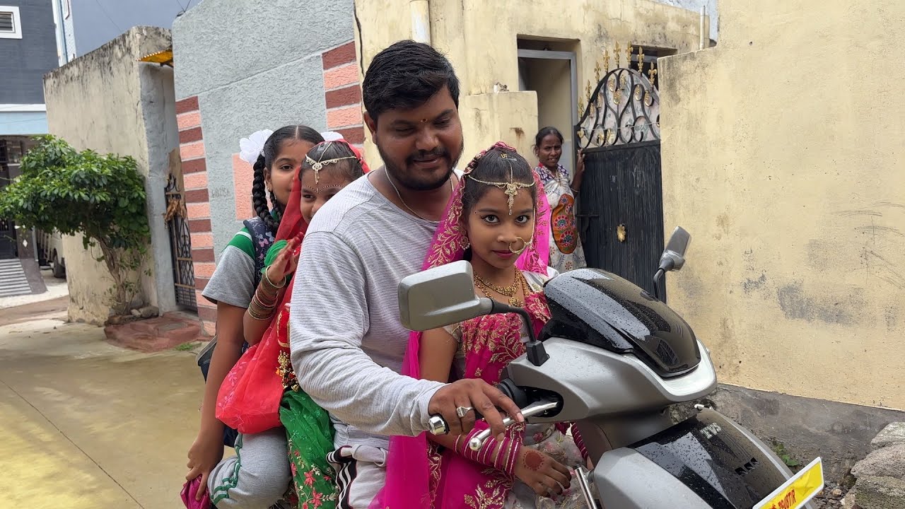 Janavi గోపిక  dress వేసుకుంది celebrations కోసం ||balamani muchatlu new video || janavi ఎలా ఉందొ cmn